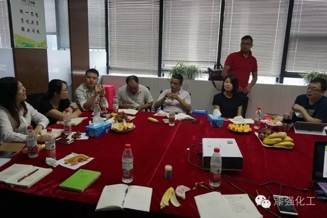 深圳贏想力品牌王老師蒞臨漆強化工參觀指導(dǎo)